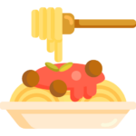 Pastas, Spaguetti By Flat-icons-com